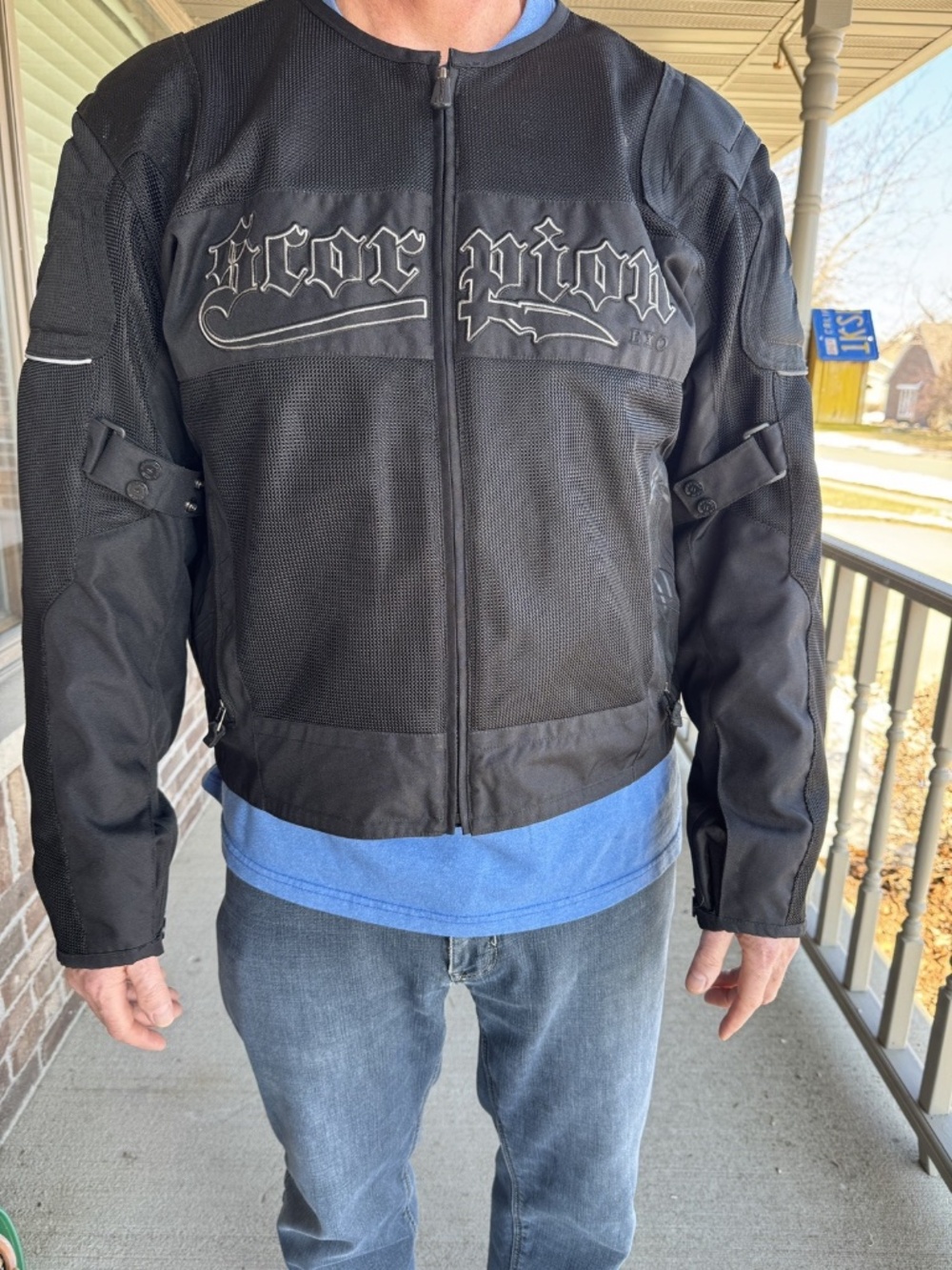 Scorpion Exo Textile Motorcycle Jacket, Men's Size XXL Padded Black Like new!